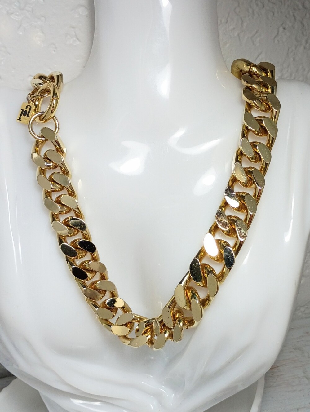 Rosantica Milano Italy Chain Link Gold Tone Necklace Amy $345